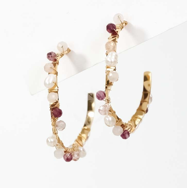 Pendientes Aurora Rosa