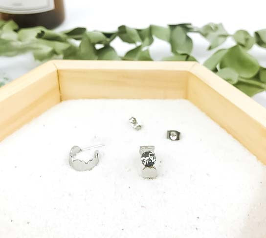 Pendientes Aria Plateado